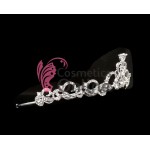 Coroana eleganta pentru mireasa CR044 Argintie cu cristale din sticla Coroana eleganta pentru mireasa CR044 Argintie cu cristale din sticla